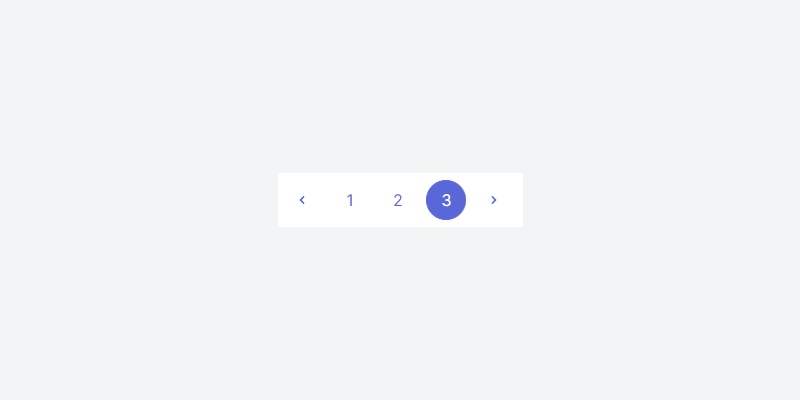 Round buttons pagination