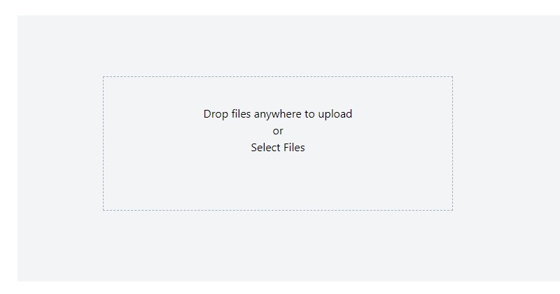File Upload DropZone