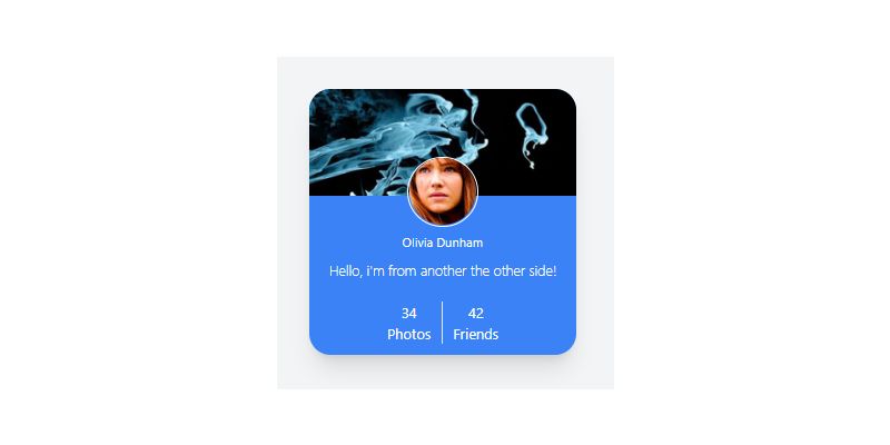 Profile Card Design with HTML CSS