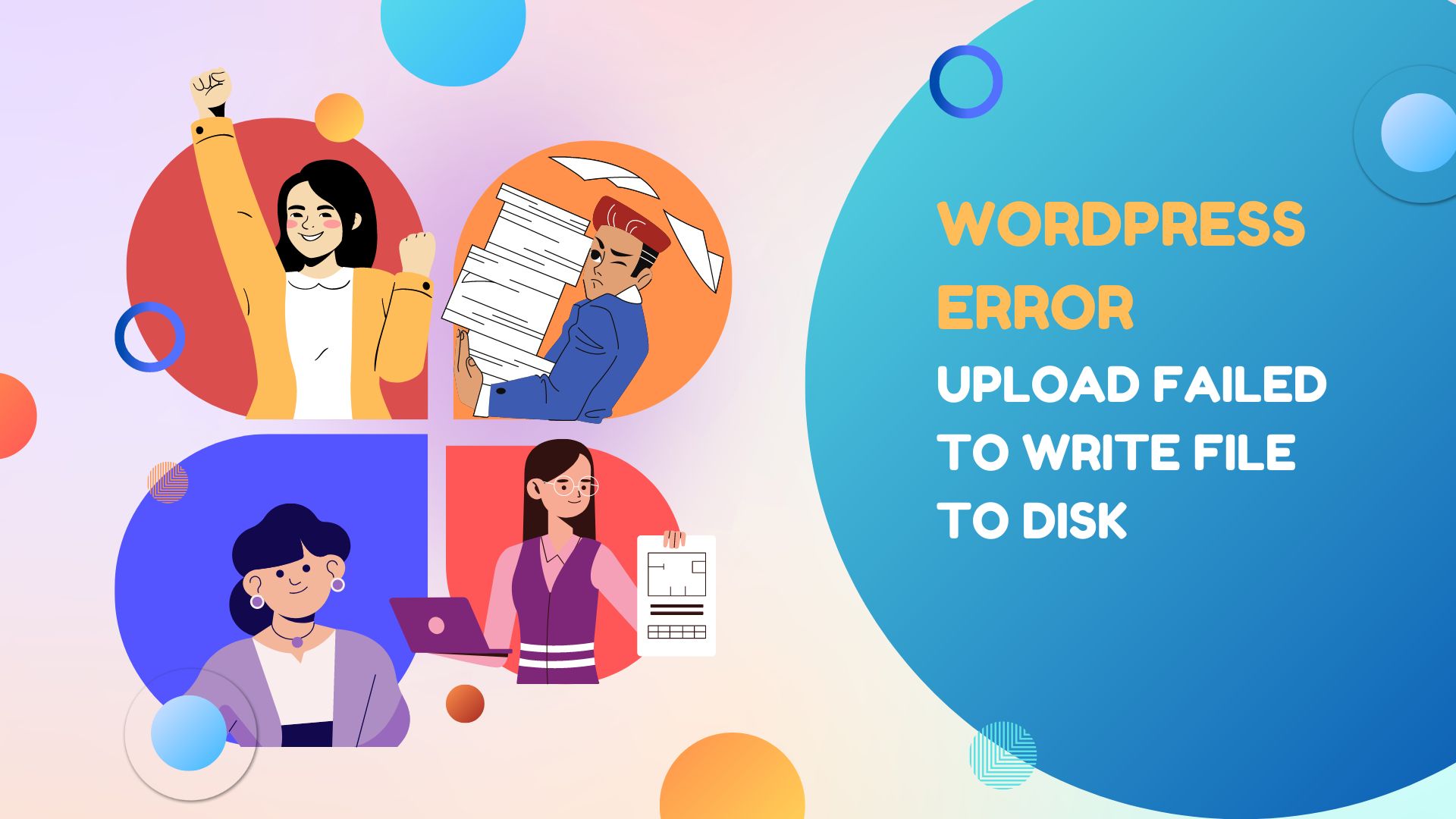 Upload failed to write file to disk