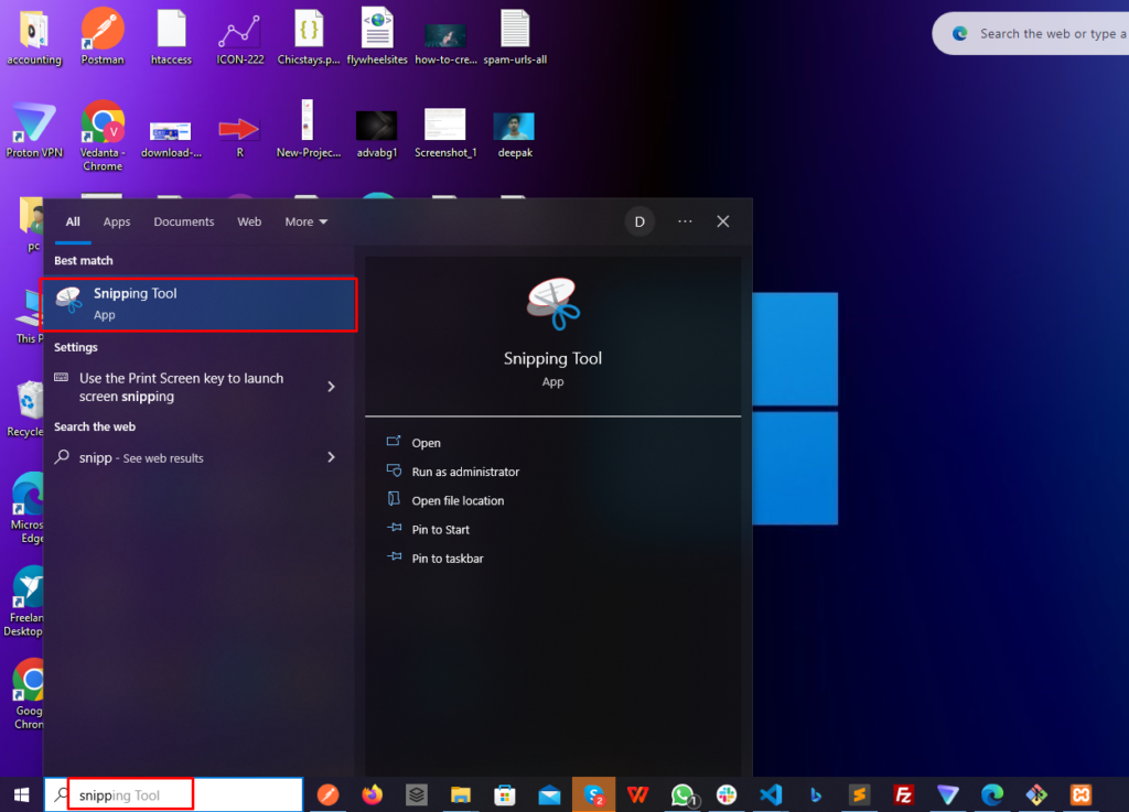 How to Open the Snipping Tool in Windows