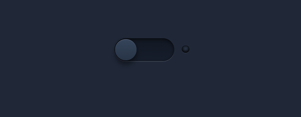 Neon Light Toggle Button
