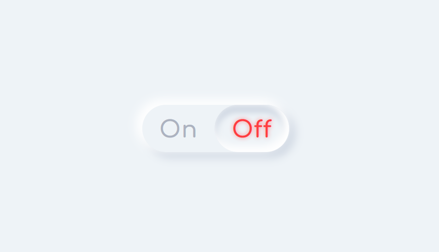 On/Off Toggle Switch button