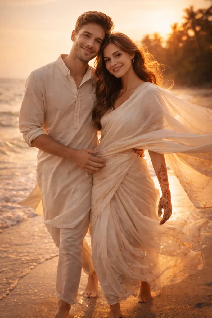 Beachside Pre-Wedding at Golden Hour