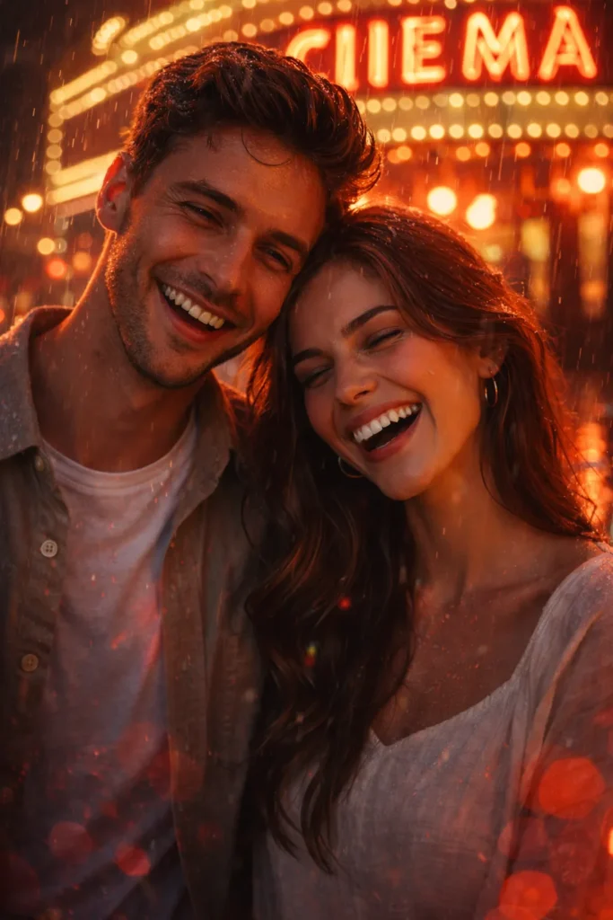 Rainy Cinema Marquee