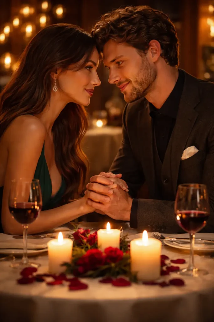 anniversary dinner candlelightn ai prompt