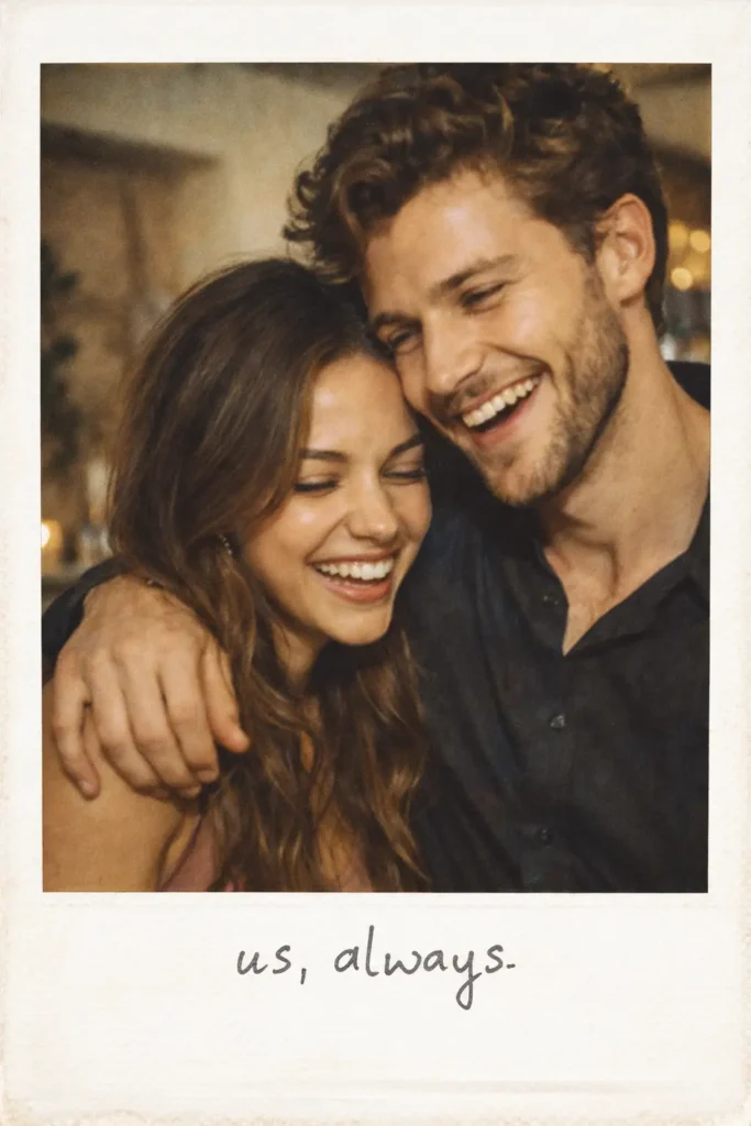 polaroid style couple photo ai prompt