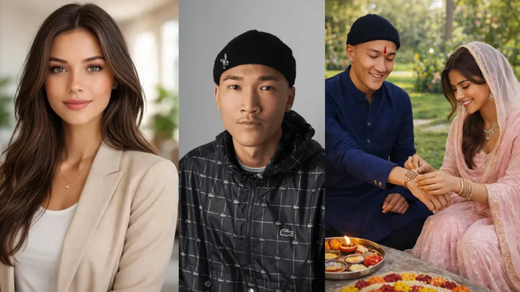 Raksha Bandhan AI Prompt Garden Morning Scene