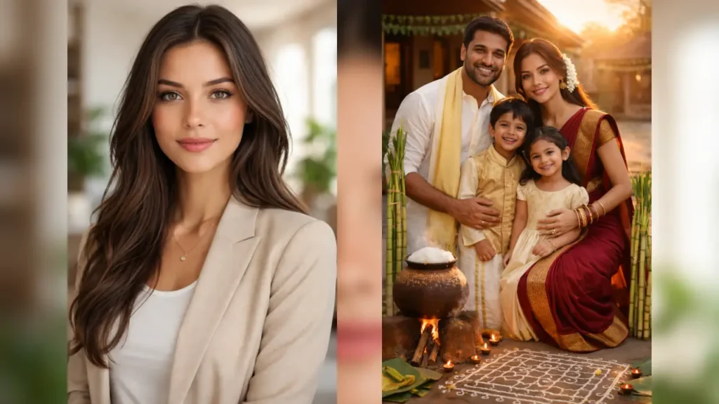 Tamil Family — Thai Pongal Morning Puja