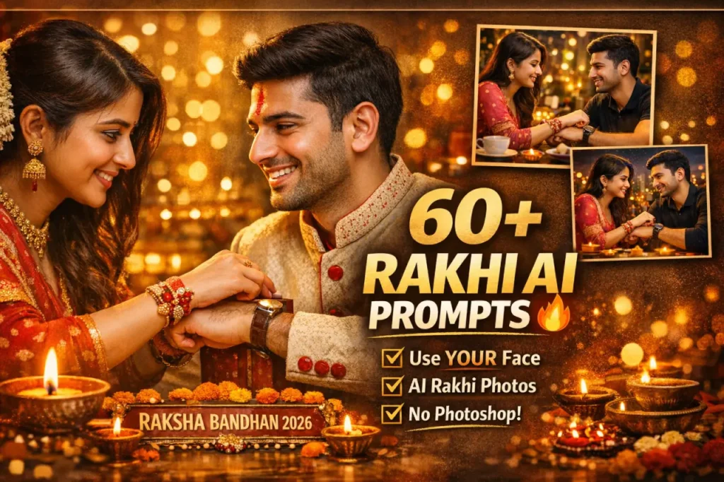 60+ Raksha Bandhan AI Photo Editing Prompt 2026 — With Your Own Photo (Face Lock)