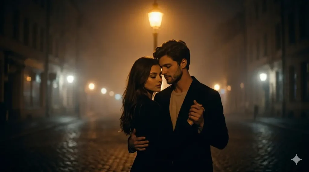 slow dance couple photo ai prompt