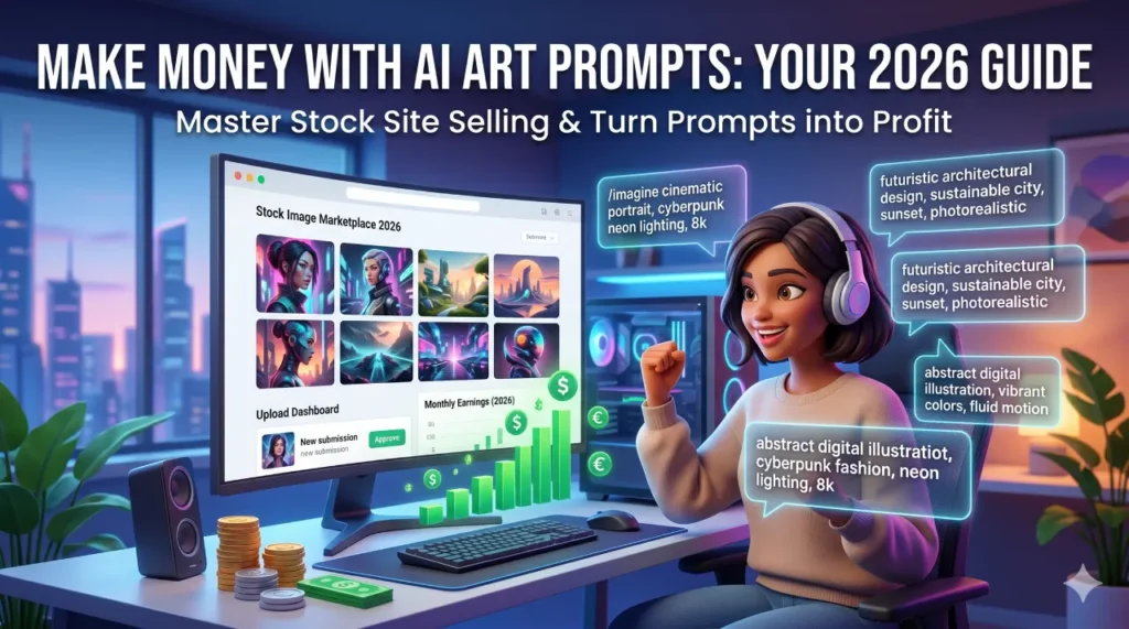 AI Image Prompts That Actually Sell: How to Make Money on Stock Sites in 2026