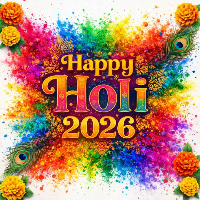 Happy Holi Greeting Poster Ai Prompt