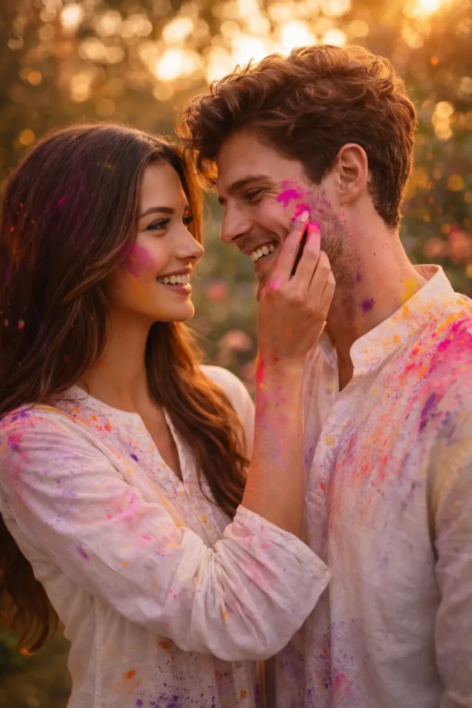 Holi AI Couple Photo Editing Prompts