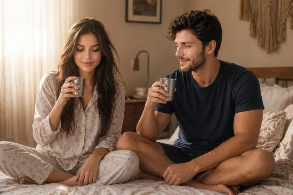 Home Bed Chai Morning Prompt