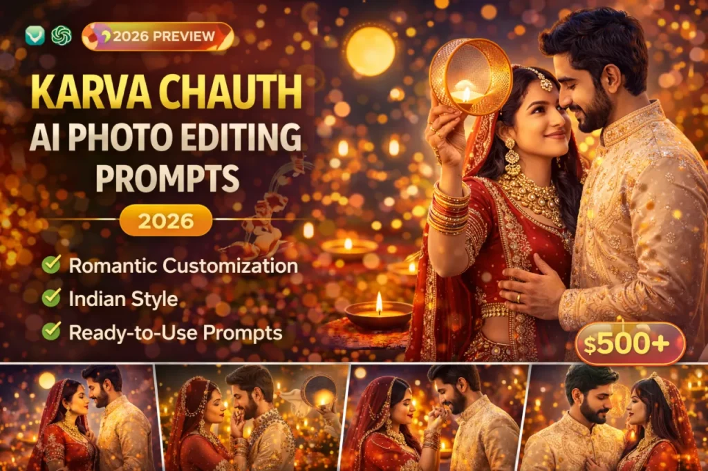 Karva Chauth AI Photo Editing Prompts 2026