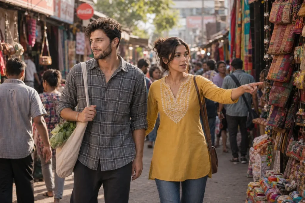 Street Market Walk Prompt