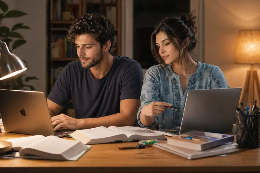 Study Table Side by Side Prompt