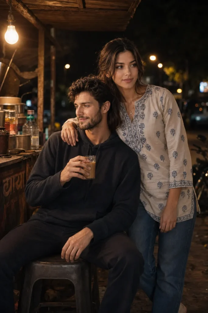 Tapri Date at Night Prompt