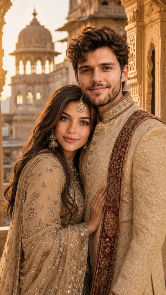 Traditional Indian Couple Prompt