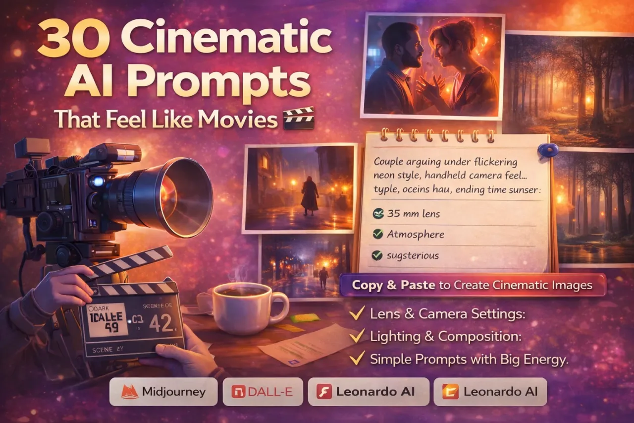 30 Cinematic AI Prompts for Stunning Visual Storytelling