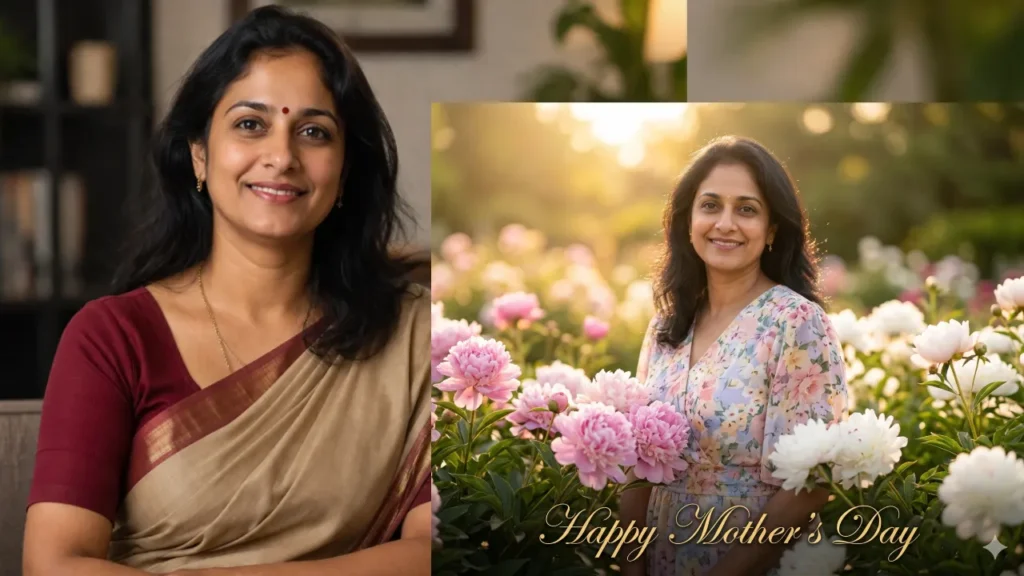 floral garden portrait mothers day ai prompt