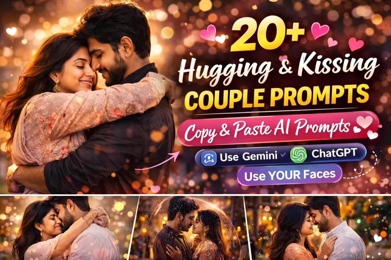 hugging kissing couple prompts