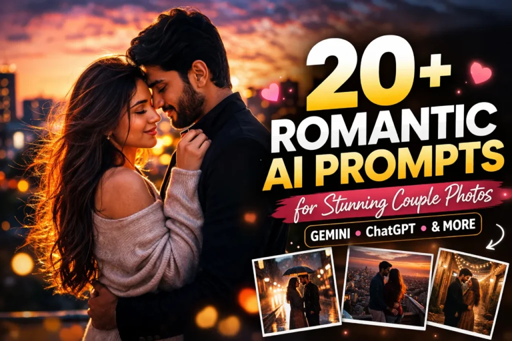 20+ Romantic Couple AI Prompts for Stunning Photos (Gemini, ChatGPT & More)