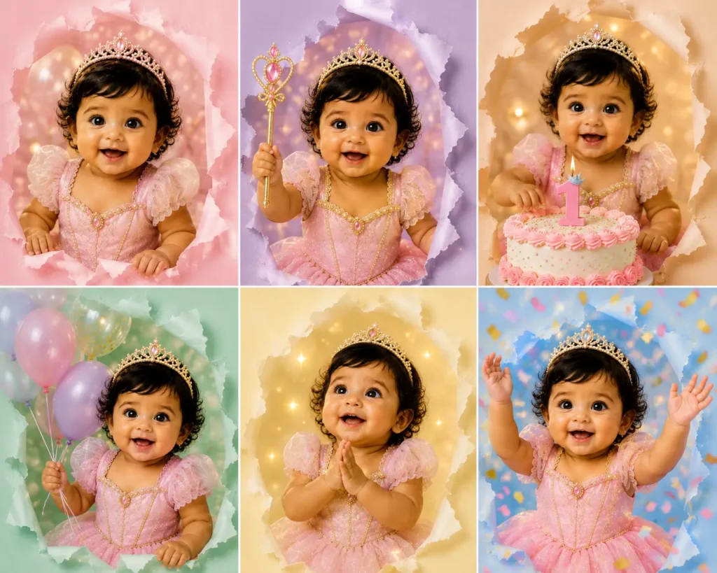 Birthday Princess Collage