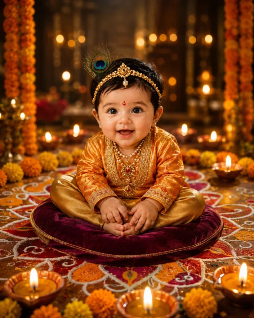 Diwali Glow Baby Boy Prompt
