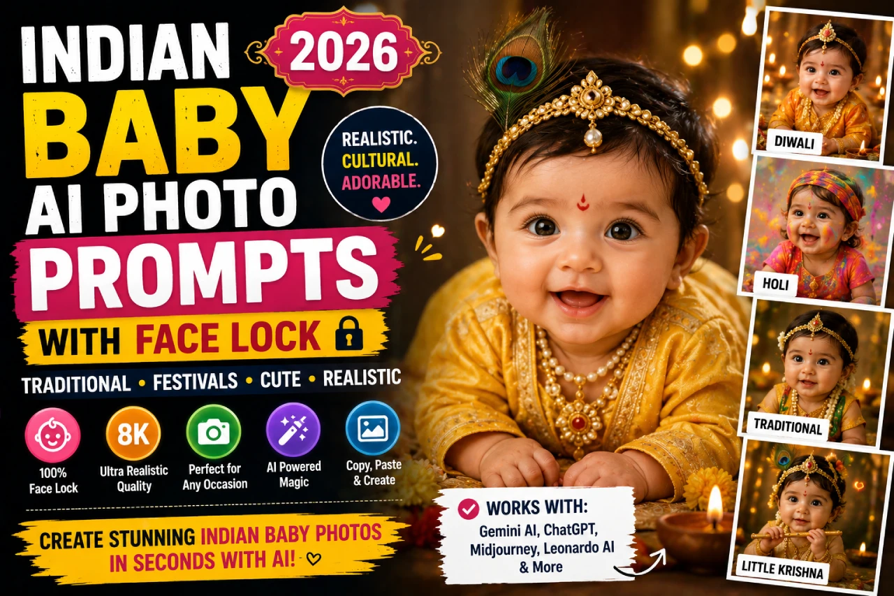 Indian Baby AI Photo Prompts