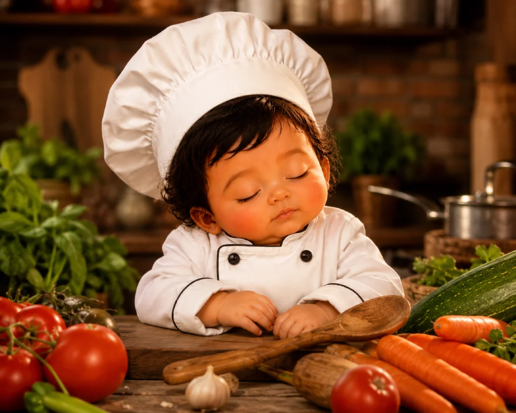 Tiny Chef in the Kitchen