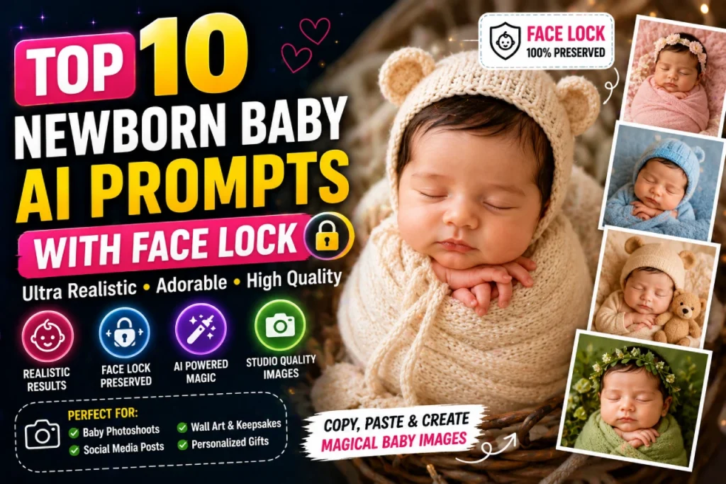 Top 10 Newborn Baby AI Prompts With Face Lock
