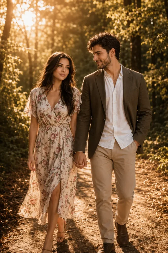 Forest Trail, Holding Hands