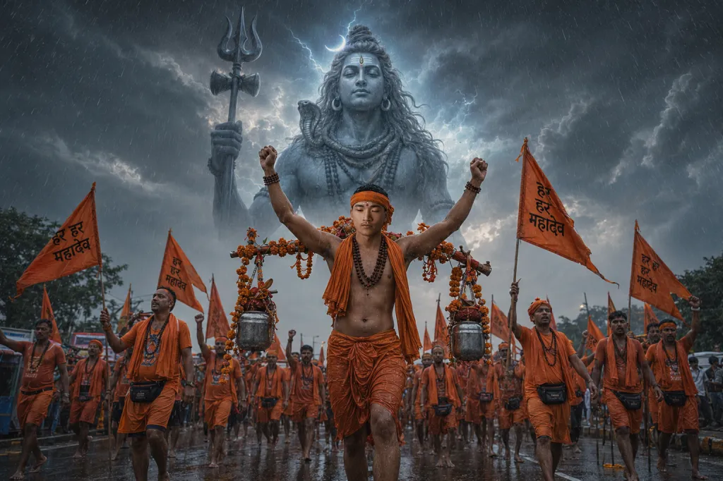 Kanwar Yatra Epic Cinematic Leader Portrait