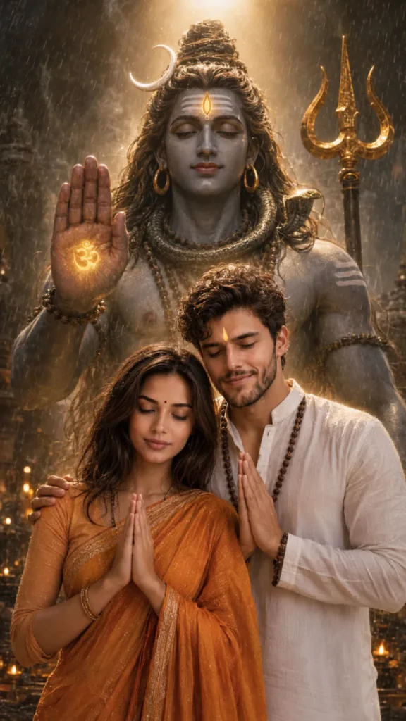 Sawan Couple Mahadev Blessing Together