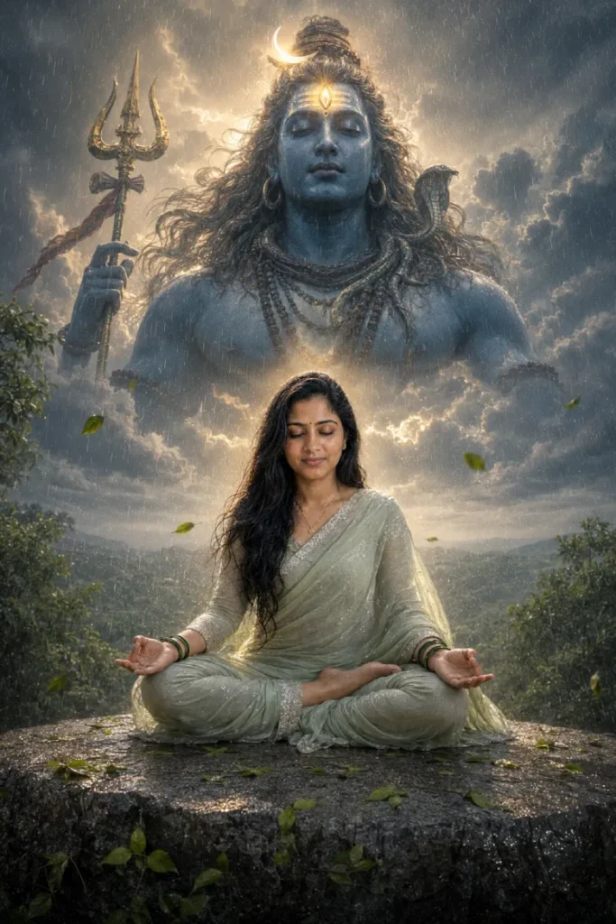 Sawan Girl Cosmic Shiva Sky Meditation