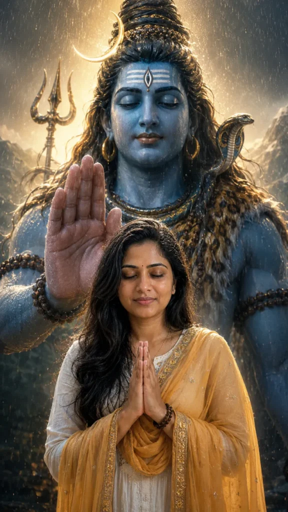 Sawan Girl Mahadev Blessing Vertical Portrait