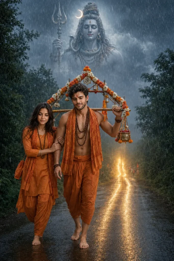 Sawan Kanwar Yatra Couple Journey