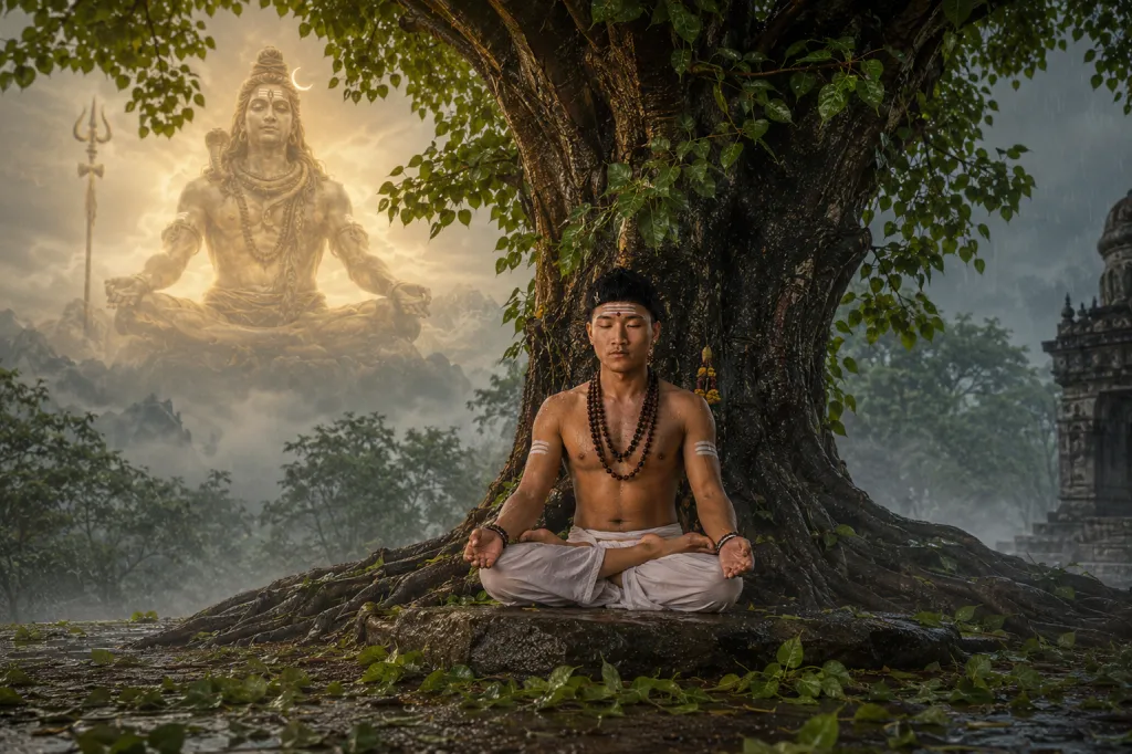 Sawan Somwar Bael Tree Meditation