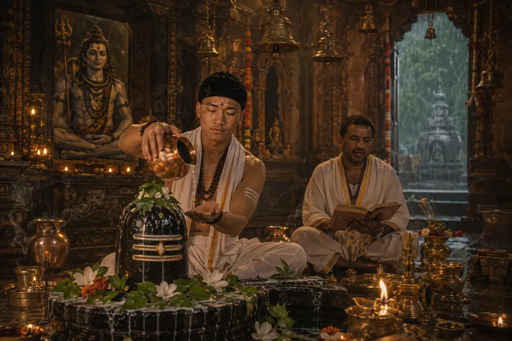 Sawan Somwar Rudrabhishek Ritual