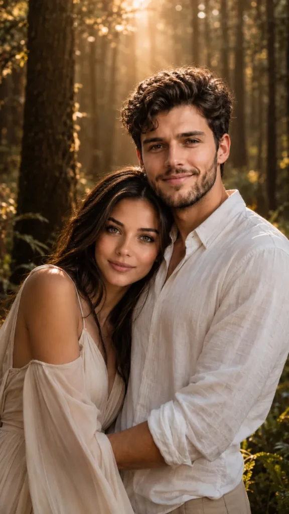 Sunlit Forest Hug Prompt