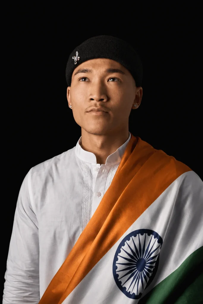 Tiranga Drape Portrait Prompt
