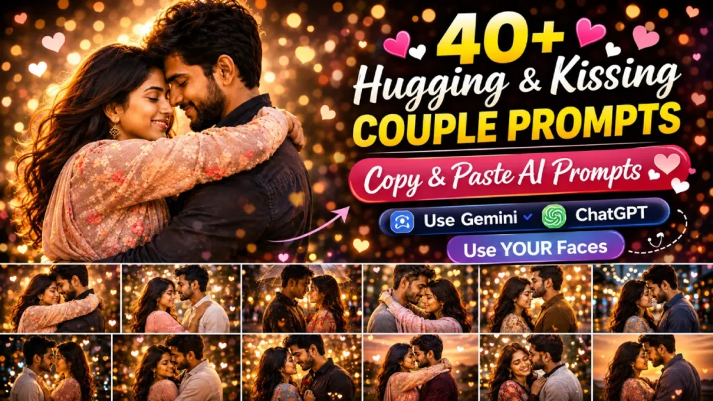 40+ ChatGPT Hugging & Kissing Couple Prompts (Copy & Paste AI Prompts 💕)