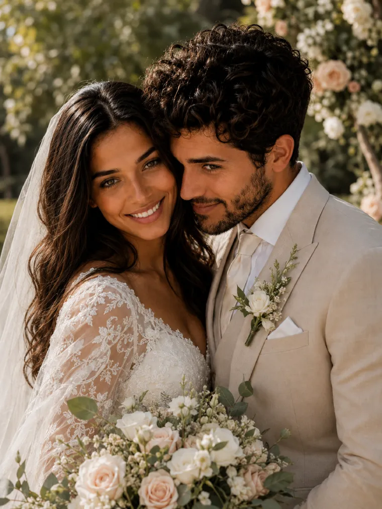 Garden Wedding Portrait