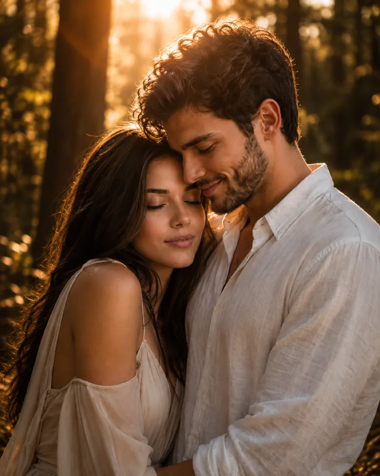 Golden Hour Forehead Touch