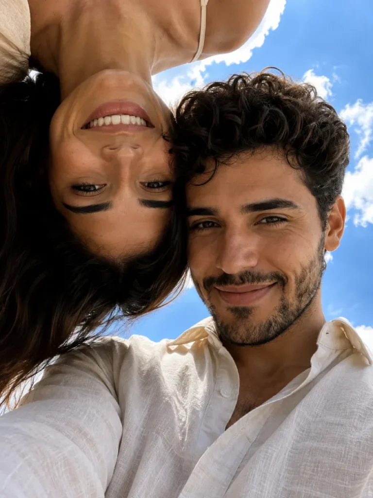 Upside-Down Sky Selfie