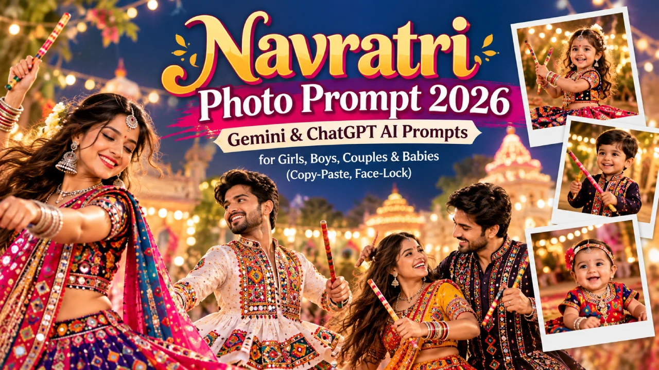navratri photo prompt