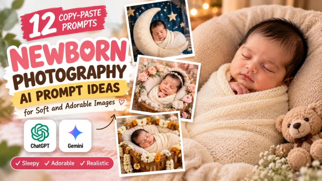 Newborn Photography AI Prompt Ideas for Soft and Adorable Images