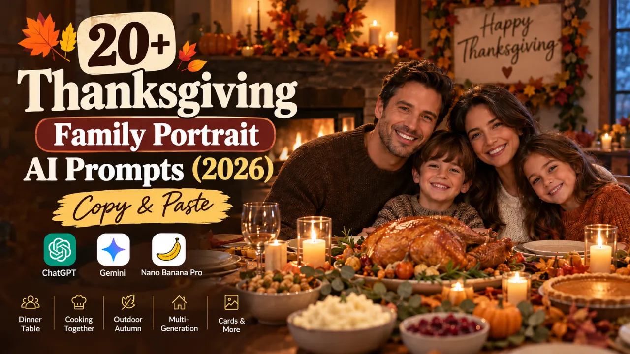 thanksgiving family portrait ai prompt